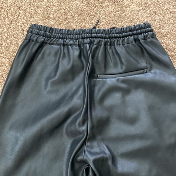 Zara | Faux Leather Joggers - Picture 6 of 7